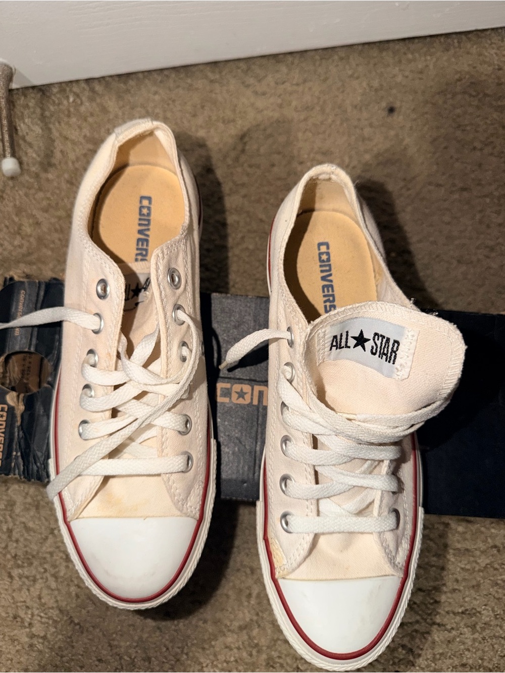 Converse Chuck Taylor All Star Low Top Optic White Sneakers Men 7 Women 9 - Picture 7 of 8